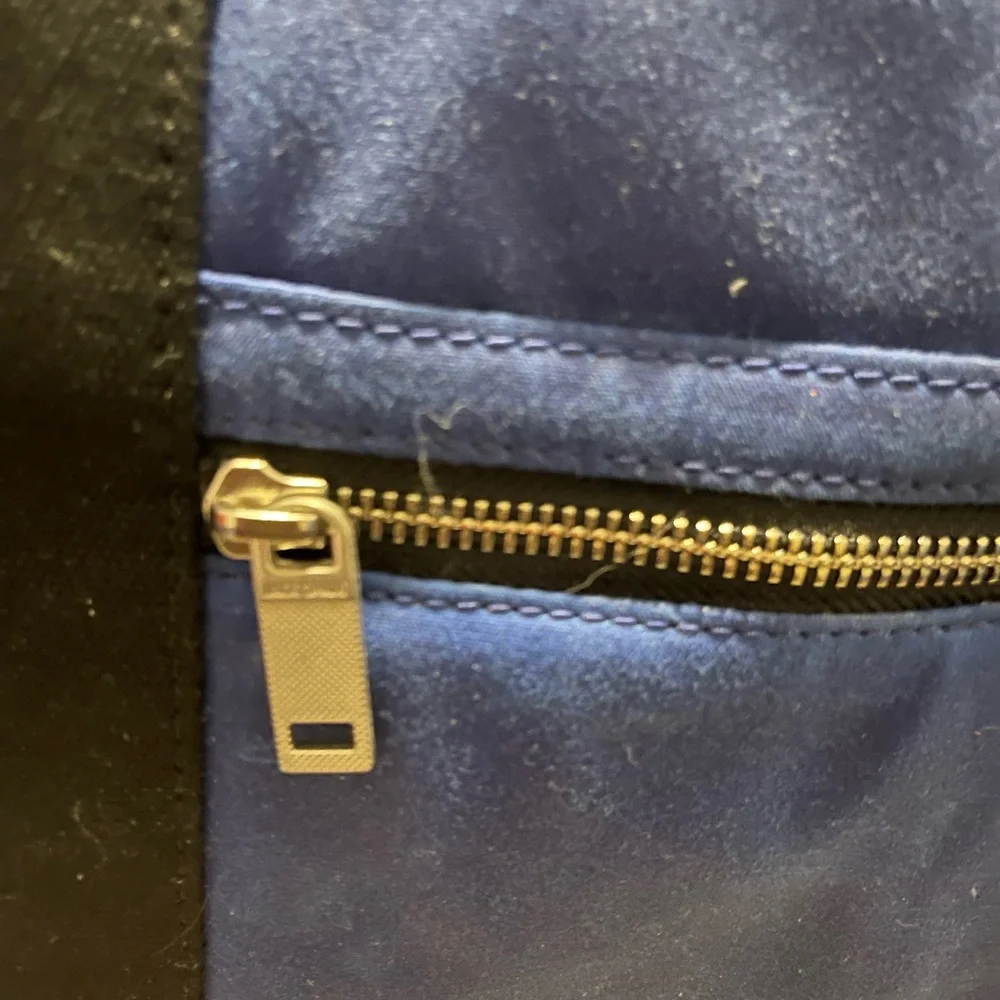 Jack Spade Blue Men's Canvas Weekender Duffel Bag